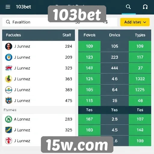 Estatísticas de jogadores ativos no 103bet
