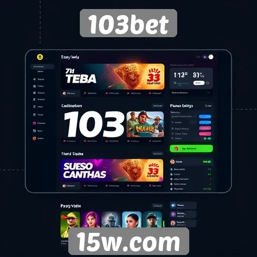 Interface do 103bet é amigável e intuitiva