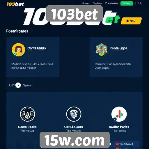 Funcionalidades especiais do site 103bet